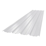 CHAPA DE TECHO BLANCA TRAPEZOIDAL C-25